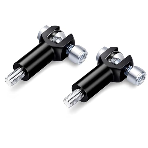 Passenger Foot Peg Support Mount Clevis Kit Compatible With Harley Davidson Softail 2000-2006 (Black) - color: Black