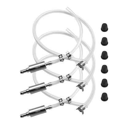 3Pcs Brake Bleeder Kit, Brake Fluid Bleeder Hose with One-Way Check Valve, Universal Brak-e Fluid Deflerator Brak-e Clutch Flui-d Bleeding Tool for Car, Motorcycle, ATV, Scooter(COLOR:Clear)