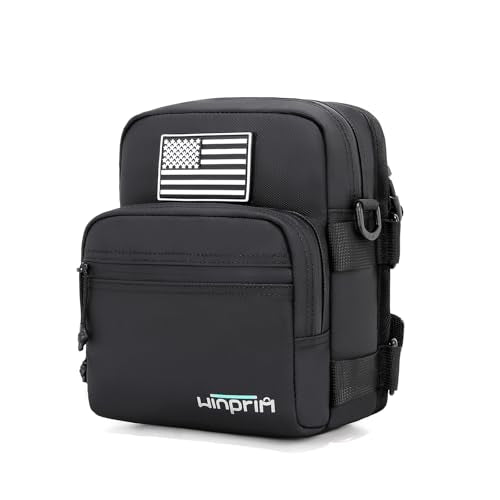 Handlebar Storage Bag for Motorcycles Bicycle, Perfect for Motorcycle Riders Gift Versatile Handlebar Pack Compatible with Dirt Bike Tank Bag Sissy Bar Bag Alternative for Small Items (Bright Black) - color: Bright Black