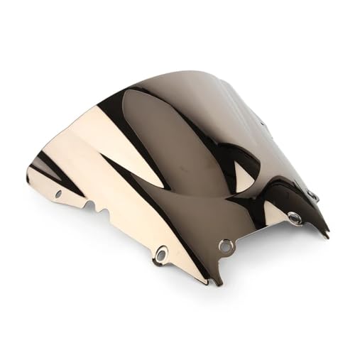 Windshield Screen YZF-R6 1998-2002 Motorcycle Double Bubble Windshield Windproof ABS Windscreen for Yam&aha YZF R6 600 1998 1999 2000 2001 2002 - color: Silver