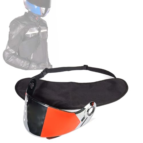 MagiDeal Motorcycle Lens Storage Bag Sun Visor Bag Lightweight Sturdy Scratch Resistant Carrying Pouch Protection Bags for Adults, 21inchx7.5inch, Black
