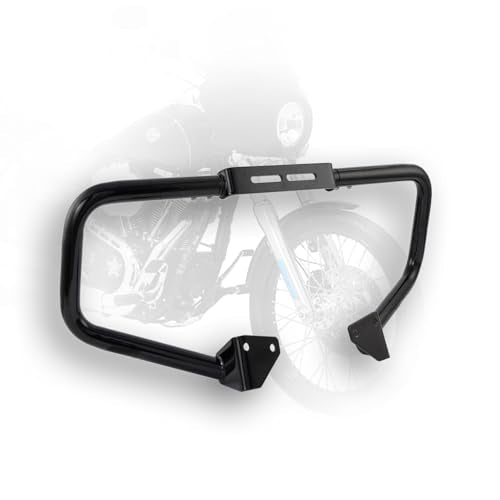 Crash Bar Engine Guard Highway Bar Compatible with Harley Davidson Dyna Fat Bob Low Rider Street Bob Wide Glide Switchback Super Glide Custom 2006-2017 (GlossBlack)
