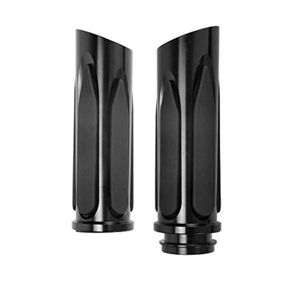 1" Electronic Throttle Defiance Handlebar Grips 25mm Hand Grips Fit for Harley Touring Street Glide Road King Road Glide Electra Glide - color: #5 Black