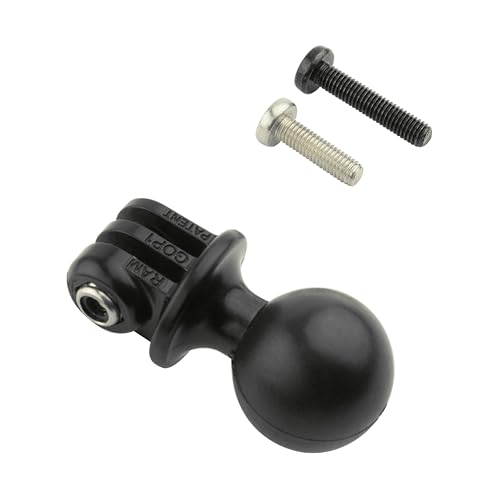 RAM Mounts Action Camera Ball Adapter – Compatible with GoPro-Style Mounts, B Size 1" Ball (RAP-B-202U-GOP1)