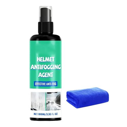 Anti Fog Spray for Helmet, Removal Formula, 100ml, Lens Cleaner Streak-Free Coating, Portable Helmet Cleaner, Outdoor Safety, for Goggles Football Sports