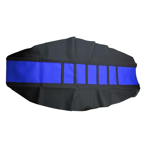 Motorcycle Universal Seat Cover Non-Slip Suitable Rubber Striped Seat Covers Soft For YZ125 YZ250 YZ450F WR250F WR450F TTR230 WR400F XTZ125 YZ WR TTR 125 250 Dirt Pit Bike Motocross Off Road Motorbike - color: Blue