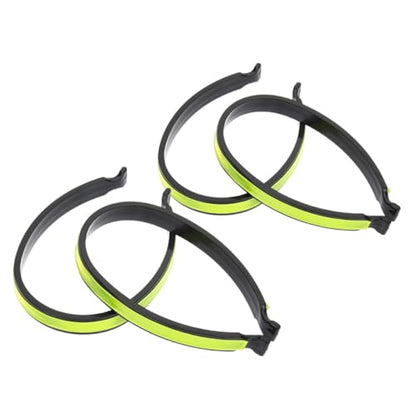 4pcs Professional Reflective Cycling Trouser Clips Elastic Warning Bands for High-Visibility Night Riding Safety Pants Clips for Bicycles and Motorcycles