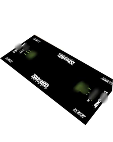 Kawasaki Motorbike Garage Mat for Ninja H2SX, E-1, ZX4R, 400, ZX6R, H2, 650, ZX10R, H2R, 1000SX, ZX14R - Motorcycle Paddock Pit Mat - color: Green