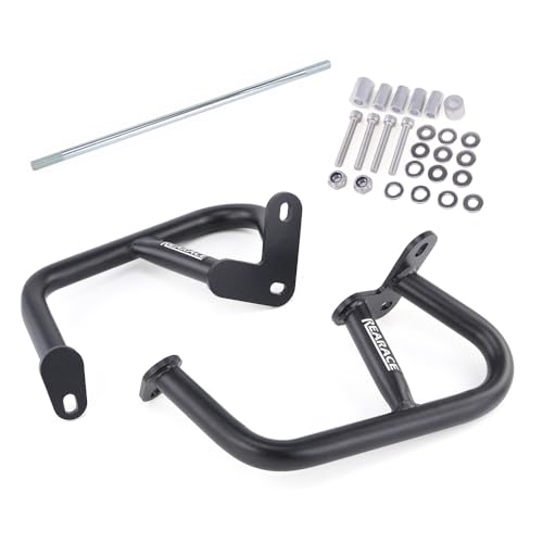 Engine Guard Crash Bar Fit for Vitpilen/Svartpilen 401 2024-2025 | Steel Motorcycle Frame Protector Bumper, Black Powder Coated Finish, Bolt-On Installation Kit Included