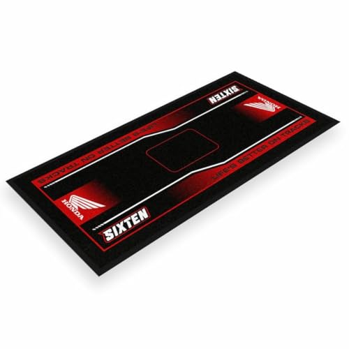 SIXTEN Motorcycle Mat for Honda 37.4 × 78.7 in - Environmental Garage & Paddock Mat - Washable, Oil-Absorbing & Eco-Friendly - Protection for Dirt Bike, Enduro & Motocross