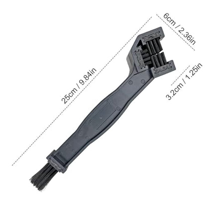 Chain-Scrubber Cleaning Brush - Motorcycle Bicycle Maintenance System, Multifunctional Cleaning Accessory, Care Solution, Practical Chain-Tool | Outdoor Riding Use During Long Trips and Trail