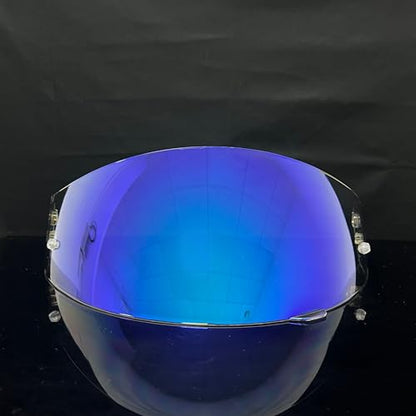 HJ-17 Helmet Visor Replacement,UV Protective Helmet Face Shield Compatible with CL-MAX II,IS-MAX BT,SY-MAX III,IS-MAX II,CL-MAX 3,C90,C91,C91N(Revo Clear Blue-Day&Night Use) - color: Revo Clear Blue-day&night Use