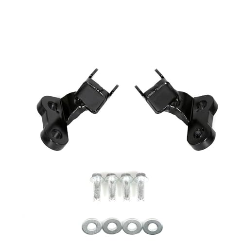 Footpeg Footrest Lowering Mounts Brackets Compatible With KLR650 2022 2023-1" 25mm Black - color: Black1
