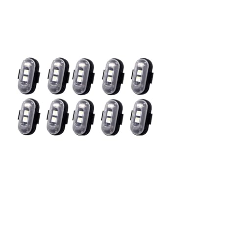 10x 4x 8Colors Wireless LED Drone Strobe Light Compatible with Motorcycle Car Bike Remote Control Warning Light Indicator Light USB Charging(10x and remote) - size: 10x and remote