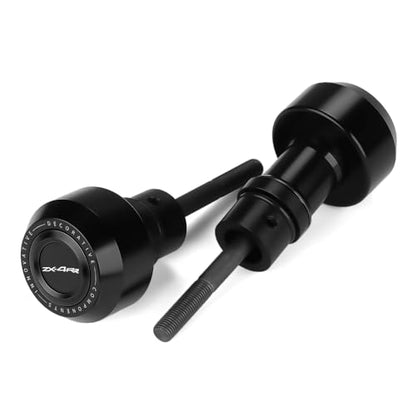 Motorcycle Frame Sliders Crash Bar Protector Compatible with Ninja ZX4R ZX4RR 2023 2024 2025 2026 | No Cut Kits Engine Fairing Guard Falling Protection ZX-4R ZX-4RR Accessories (Black-1) - color: black-1