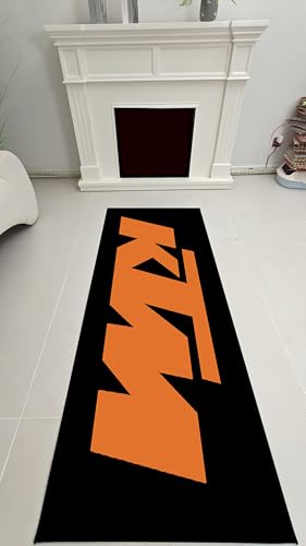 Motorcycle Garage Mat for KTM Bikes, RC25, 450SMR, 690SMR, Duke, RC 8C, RC 390, XC, Adventure, Super Duke, SMT, SX, Ready to Race Bike Mat for KTM, Parking Carpet for KTM Bikes, Display mat for KTM