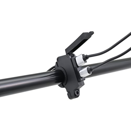 Daytona USB Motorcycle Handlebar Charger, USB-A QC 3.0 + USB-C PD 30W, Dual Port 60W, IPX6 Waterproof, 22.2/25.4mm Clamp, Ignition Triggered, Relay Included