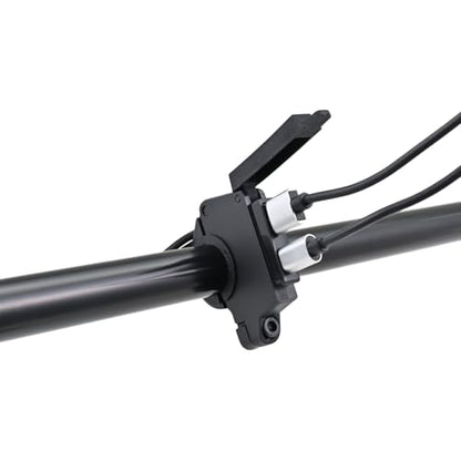 Daytona USB Motorcycle Handlebar Charger, USB-A QC 3.0 + USB-C PD 30W, Dual Port 60W, IPX6 Waterproof, 22.2/25.4mm Clamp, Ignition Triggered, Relay Included