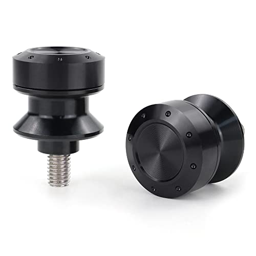 M10 Swing Arm Spools Sliders Compatible with Ninja 650R EX650 ER-6F/N,Ninja 250,Ninja 400R ER-4N,ZX-12R,Vulcan Cafe/S,Z250/300,EX650R,Universal Motorcycle Swing Arm Bobbins - color: Black, size: M10X1.25
