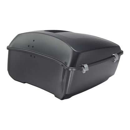 TCMT King Motorcycle Trunk Fit for Harley Touring 2014-2025 CVO Road King Road Glide Street Glide Electra Glide Ultra Limited Pack Gauntlet Gray Metallic - color: Gauntlet Gray Metallic(No Speaker Holes)
