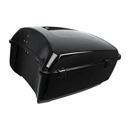 TCMT 13.7" King Motorcycle Trunk Two Up Mounting Rack Fit For Harley 2014-2025 Touring CVO Road King Road Glide Street Glide Electra Glide Pack - color: Style A Chrome 2 Up Rack#2