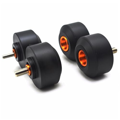 Duke 125 390 2012-2024 Frame Sliders - 4pcs Motorcycle Front Rear Fork Wheel Crash Protector for DUKE 125 390 Duke 200 RC125 RC390 RC250 2012-2019 2020 2021 2022 2023 2024- Black
