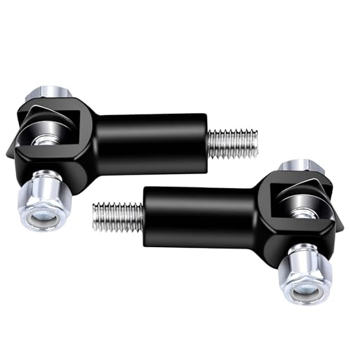 Passenger Foot Peg Support Mount Clevis Kit Compatible With Harley Davidson Softail 2000-2006 (Black) - color: Black