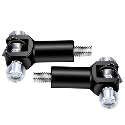 Passenger Foot Peg Support Mount Clevis Kit Compatible With Harley Davidson Softail 2000-2006 (Black) - color: Black
