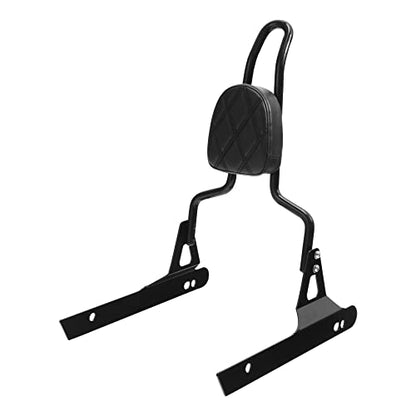 TCT-MOTORPARTS Black Detachable Passenger Backrest Sissy Bar Fits for Harley Dyna Street Bob 2006-2017