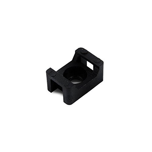 QualGear CM1-B-100-P Cable Tie Mount, Black (Pack of 2) - color: Black, size: Pack of 2