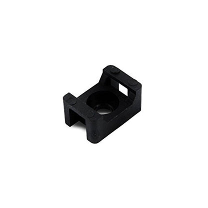 QualGear CM1-B-100-P Cable Tie Mount, Black (Pack of 2) - color: Black, size: Pack of 2