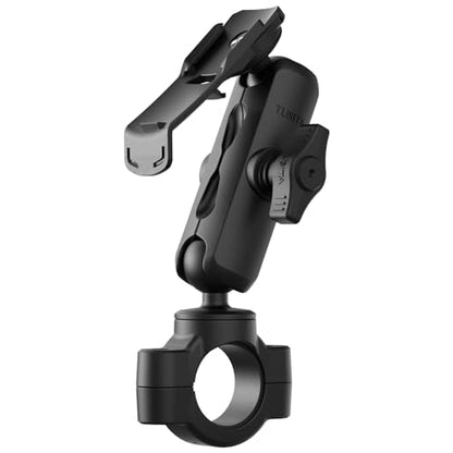TUSITA Motorcycle GPS Mount - Holder Compatible with Garmin Handheld GPS - Double Socket Arm Medium, Handlebar Base - size: Medium Arm