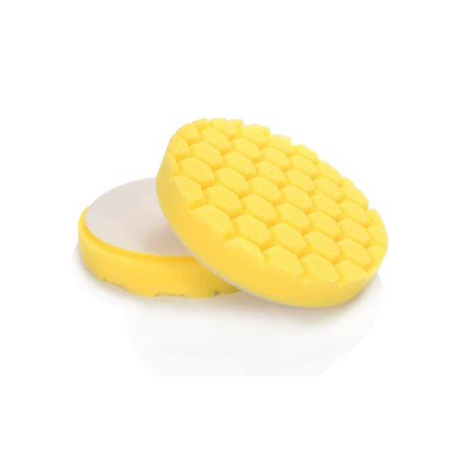 Chemical Guys BUFX_101HEX6 BUFX_101_HEX6 Hex-Logic Heavy Cutting Pad, Yellow (6.5 Inch Pad Made for 6 Inch Backing Plates), 1 Pad Included - size: 6.5 Inch Pad (1 Pack), style: Medium/Heavy Cutting Pad