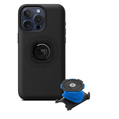 Quad Lock Stem/Handlebar Bike Phone Holder Kit with MAG Phone Case for iPhone 15 Pro - size: iPhone 15 Pro