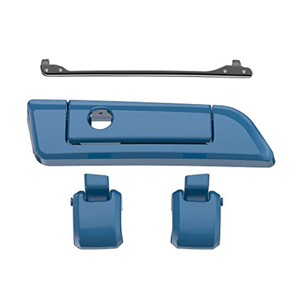 Moto Onfire Billiard Teal Tour Trunk Luggage Latches Hinges Fit for AB Harley Touring Razor Chopped King Tour Trunk Luggage - color: Billiard Teal