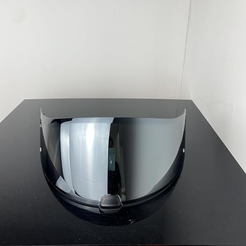 HJ20M Helmet Visor With Anti Fog Film, Motorcycle Helmet Face Shield Windshield Lens For HJC C70 FG-17 FG-ST IS-17 (Silver+Film) - color: Silver+film