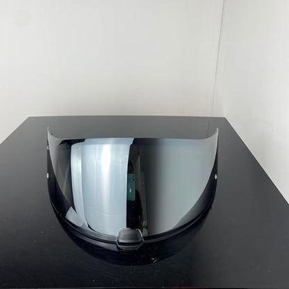 HJ20M Helmet Visor With Anti Fog Film, Motorcycle Helmet Face Shield Windshield Lens For HJC C70 FG-17 FG-ST IS-17 (Silver+Film) - color: Silver+film