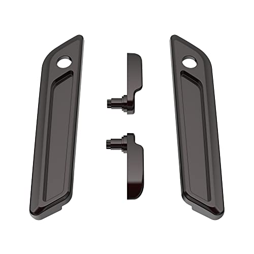 Advanblack Saddlebag Latches Covers, Lid Lifters Levers Fit for 2014+ Harley Touring Hard Saddlebags - Black Forest - color: Black Forest