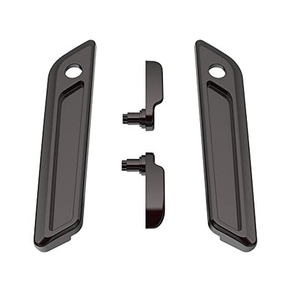 Advanblack Saddlebag Latches Covers, Lid Lifters Levers Fit for 2014+ Harley Touring Hard Saddlebags - Black Forest - color: Black Forest