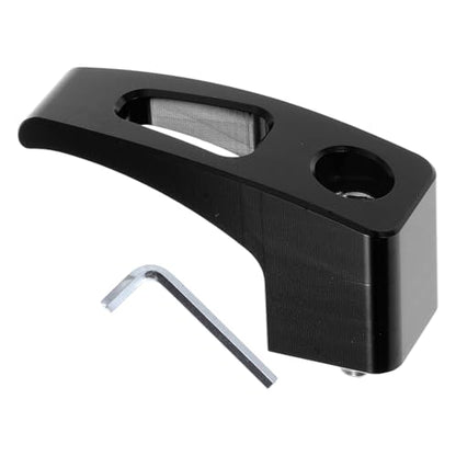 Universal Motorcycle Hanging Hook Rectangular Slot Motorcycle Helmet Luggage Bag Holder Hanger for Scooters Bicycles Black 61mm Length