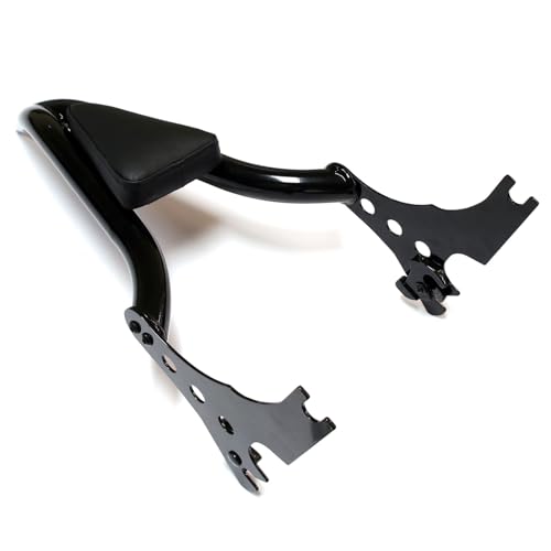 MZS Motorcycle Backrest Sissy Bar, 22" Detachable Passenger Rear Pad Quick Release Accessories Black Compatible with Sportster XL 883 1200 XL883 XL1200 Iron 2004-2022