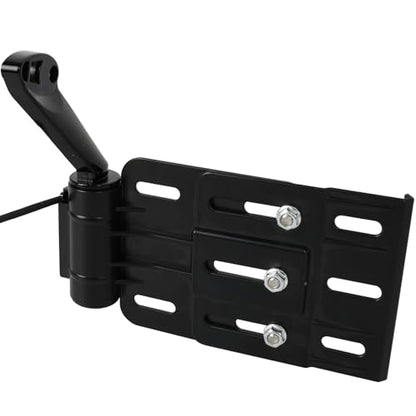 Rear Side License Plate Bracket Holder w/LED Light for Harley Sportster XL883, XL1200, Dyna Low Rider FXDLS, Street Bob FXDB 2004-2020 Black - color: Style A-Black