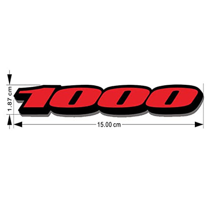 Motorcycle Reflective Vinyl Fairing Sticker Decal for GSXR1000 (Red) - color: Red