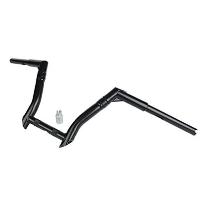 CUSTOM CHROME CCI 10" Rise 1-1/4" Fat Bamboo Ape Hanger Handlebar Fit For Harley Dyna Fat Bob 2008-2017 Low Rider 2016-2017 Street Bob 2007-2017 Wide Glide EFI 2004-2006 - size: 10" Risers