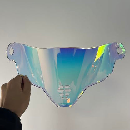 YMTSGEA Airflite Helmet Visor Replacement for IC-06.Motorcycle Helmet Shield Windshield Sunshield PC Lens UV Protection Compatible with Airflite IC-06 (Revo Clear Red) - color: Revo Clear Red