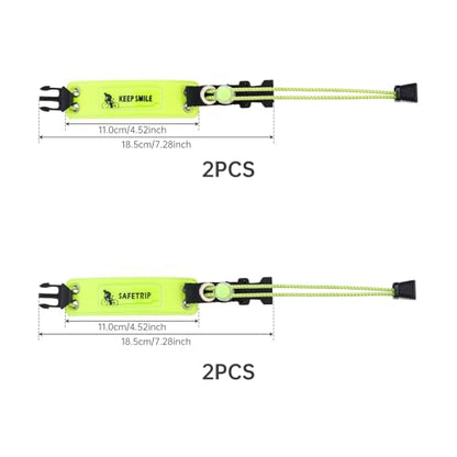 Reflective Ankle Bands for Cycling, High Visibility Bike Pant Clips, Elastic Adjustable Bicycle Trouser Straps, Night Safety Reflective Leg Bands for Running, Walking, Outdoor Activities