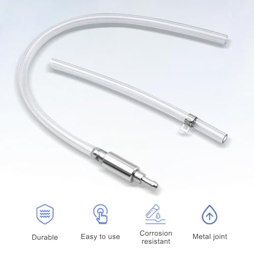 3Pcs Brake Bleeder Kit, Brake Fluid Bleeder Hose with One-Way Check Valve, Universal Brak-e Fluid Deflerator Brak-e Clutch Flui-d Bleeding Tool for Car, Motorcycle, ATV, Scooter(COLOR:Clear)