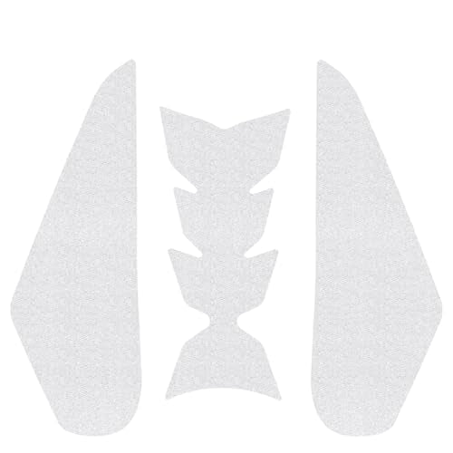 Accessories Compatible with KA&WA&SA&KI NINJA500 Ninja 500 Z500 Z500 2023 2024 2025 Side Fuel Tank Pads Protector Stickers Decal Gas Knee Grip Traction Pad Side Sticker (Clear) - color: Clear