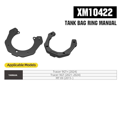 Rhinowalk Magnetic Motorcycle Tank Bag 5–6.5L Expandable, Quick Release Motorbike Fuel Tank Bag with Lock, Waterproof Storage Backpack with Rain Cover (XM10422) - color: XM10422