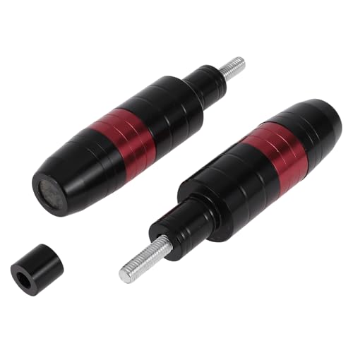 Motoforti 8mm M8 Motorcycle Slider Frame CNC Aluminum Alloy Anti Crash Protector Guard for Honda for Yamaha for Suzuki for BMW for Kawasaki for Ninja Red 2 Pcs - color: Red